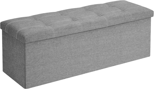 Leobert - Puff - Ljusgrå - 110X38X38 Cm