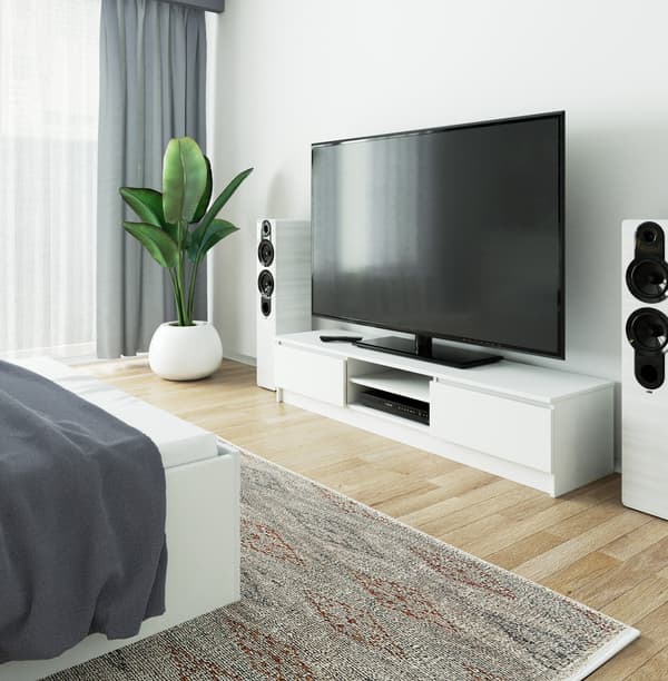 Akord tv-bord, hvid