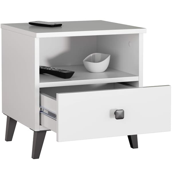 Akord Kommode Mobi Hvid/Sort 40x37x43