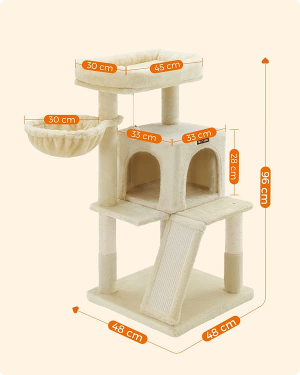 Raapimapuu - Leobert - Beige - 48X48X96 Cm
