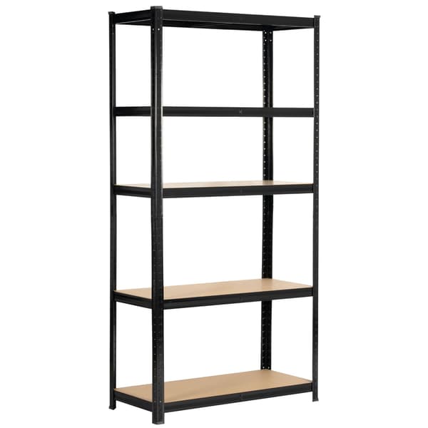 Akord Metalshelf 5 Hylder Sort 90x40x180