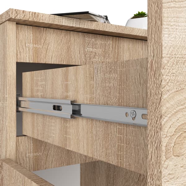 Akord Kommode 2 døre 1 skuffe Eg Sonoma 80x40x99