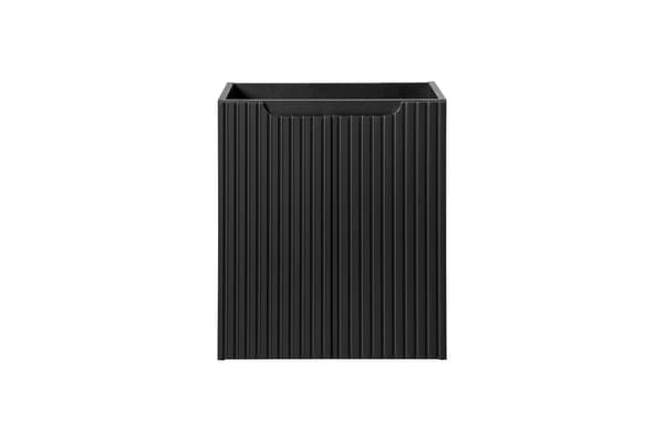 Vaskeskab 50 Cm Med 2 Døre - Mat Sort