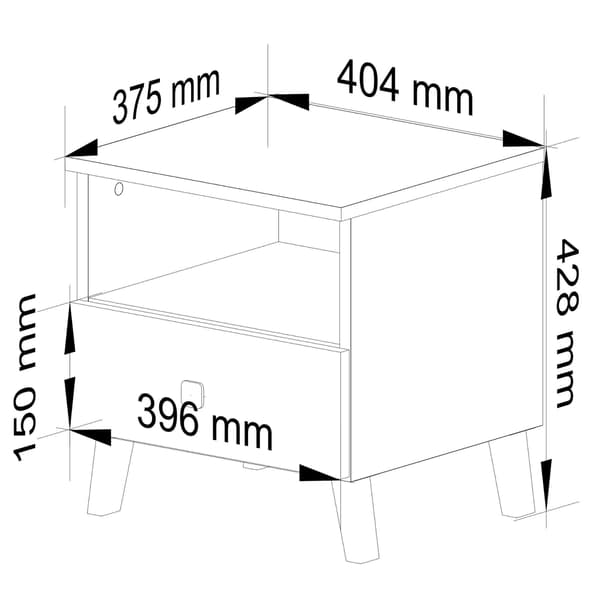 Akord Kommode Mobi Beige 40x37x43