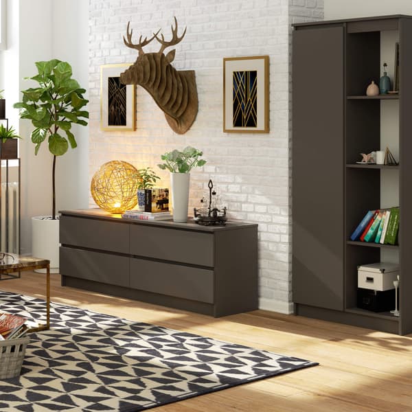 Akord Lipasto, 4 Laatikkoa, Grafiitinharmaa