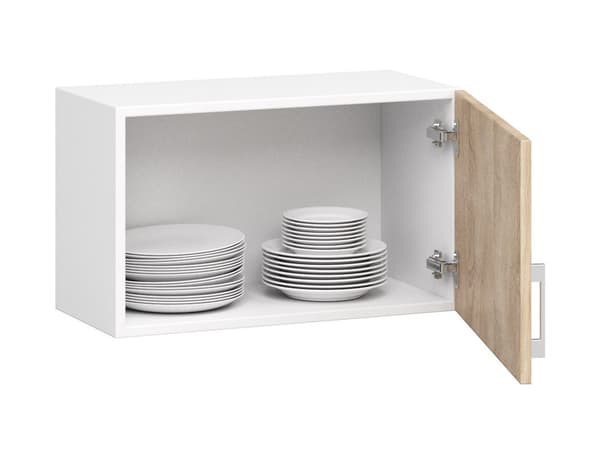 Akord Väggskåp Lima Vit/Sonoma-Ek