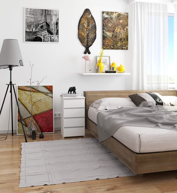 Akord Skænk Hvid 40x35x74