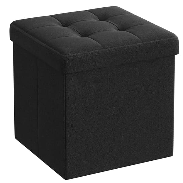 Leobert - Puf - Sort - 30X30X30 Cm
