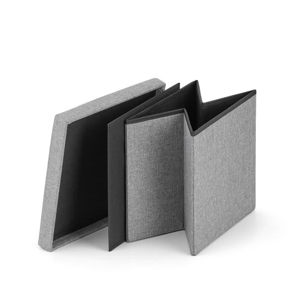 Hopfällbar Sittpuff M 30X30X30Cm Grå (16-Pack)