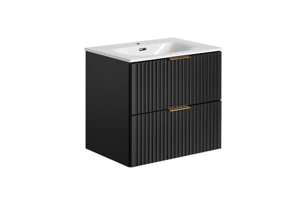 Badrumsmöbelset 60 Cm Med Integrerat Tvättställ