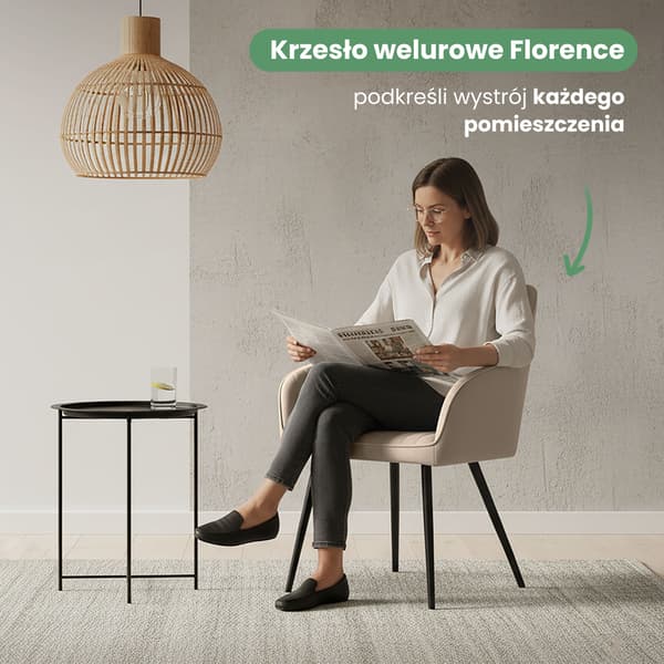 Akord Polstrede Spisebordsstole I Velour, 2-Pak, Beige, Sorte Ben