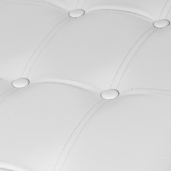 Leobert - Puff - Konstläder Vit - 80X40X39 Cm