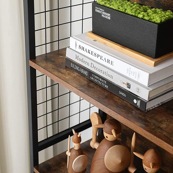 Leobert - Bogreol - Rustik Brun/Sort - 74X30X155 Cm