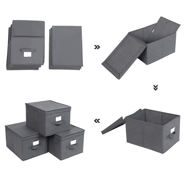 Leobert - Organizer - Grå - 30X40X25 Cm