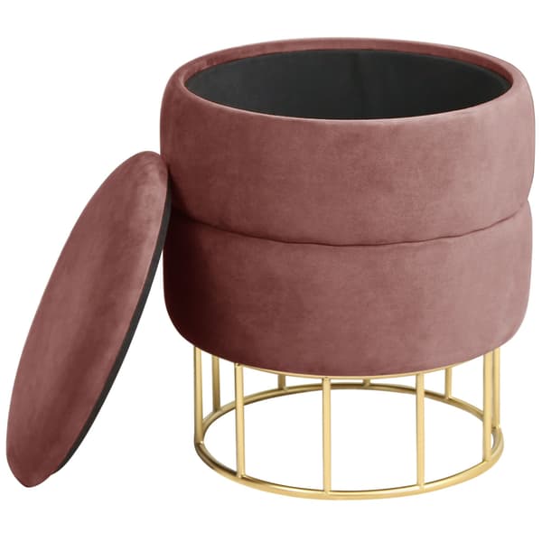 Akord sittpuff Elza puderrosa
