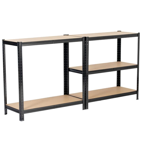 Akord metalreol, 2-pak, sort