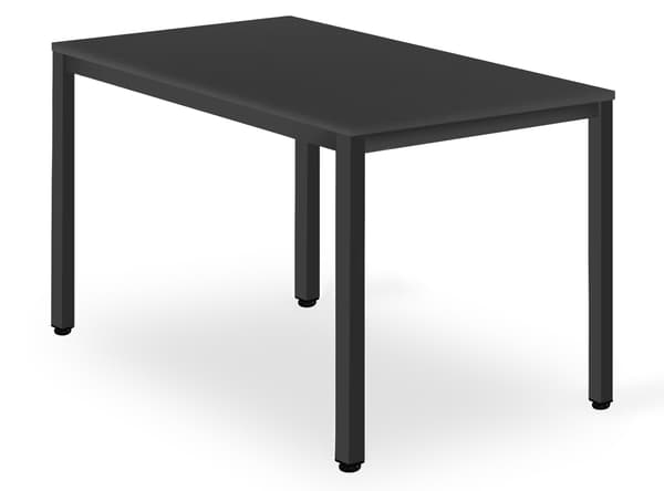 Leobert - Spisebordssæt - Wat - Sort - 120 Cm - 5 Dele