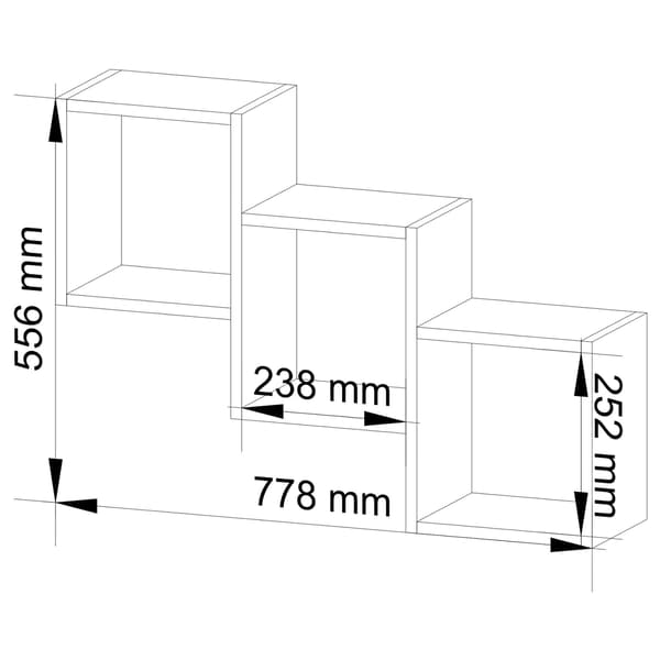 Akord Star Wall Hylde, Hvid