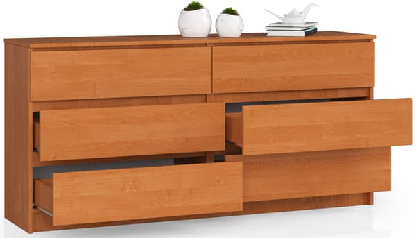 Akord Buffet 6 skuffer Elme 160x40x77