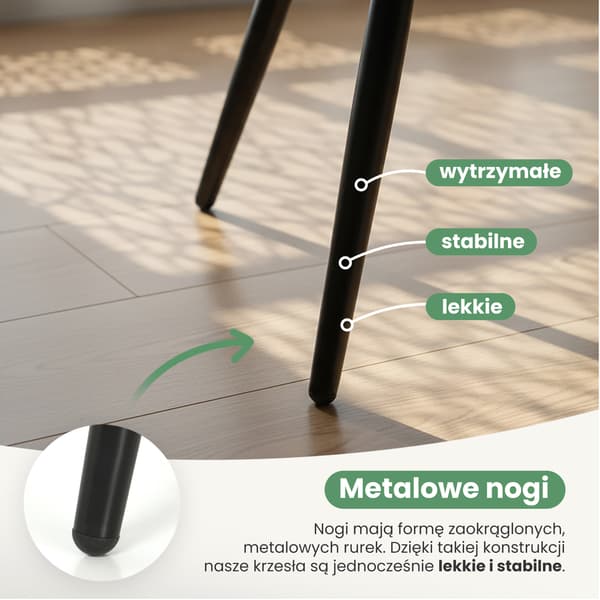 Akord Nero Quiltede Spisebordsstole I Velour, 2-Pak, Sort, Sorte Ben