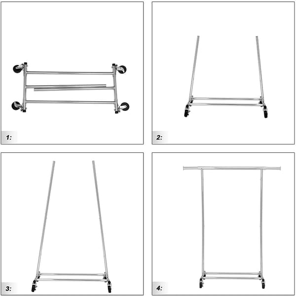 Leobert - Klädställning - Silver - 132X45,4X160 Cm
