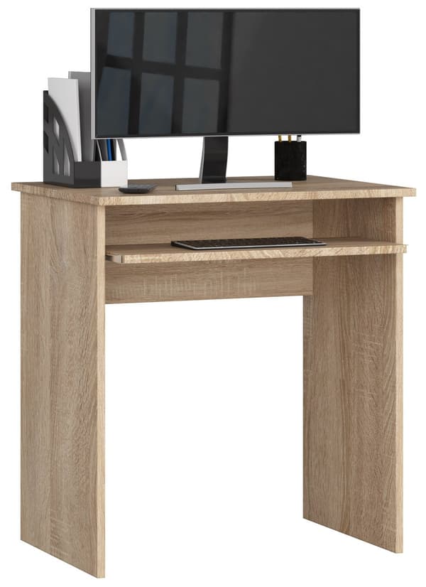 Akord Star computerskrivebord, hvid Akord Star computerskrivebord, sonoma-eg