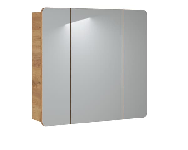 Spejlskab 80 Cm Med 3 Døre - Craft-Eg