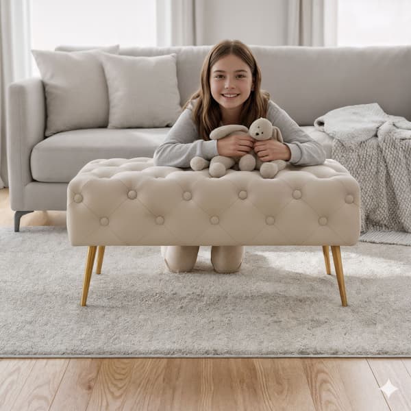 Akord Madrid Puf, Beige