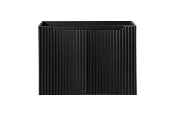 Vaskeskab 80 Cm Med 2 Døre - Mat Sort