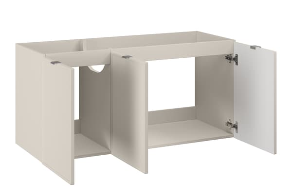 Vaskeskab 120 Cm Med 3 Døre - Bella Kashmir, Mat Sort