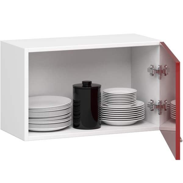 Akord Underskåp Oliwia Vit/Röd Högglans 60X30X29