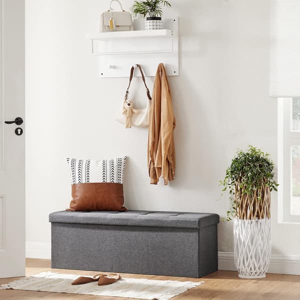 Leobert - Puff - Mörkgrå - 110X38X38 Cm