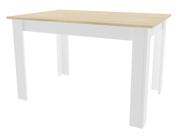 Np Bord 120X80 Cm, Sonomaek Och Vit