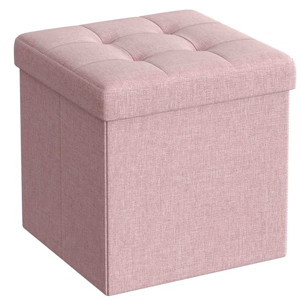 Leobert - Puff - Rosa - 30X30X30 Cm