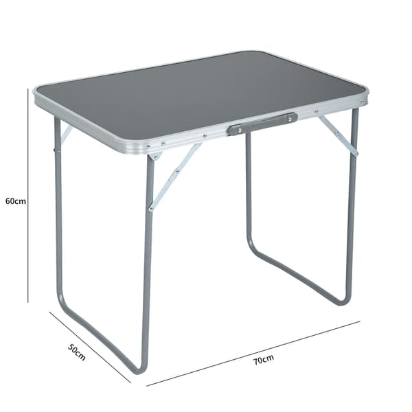 Akord Campingbord Fällbart Ares Grå 71X51X51