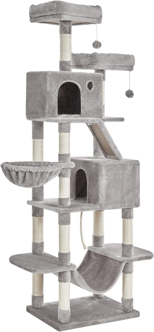 Leobert - Klösträd - Ljusgrå - 60X50X206 Cm