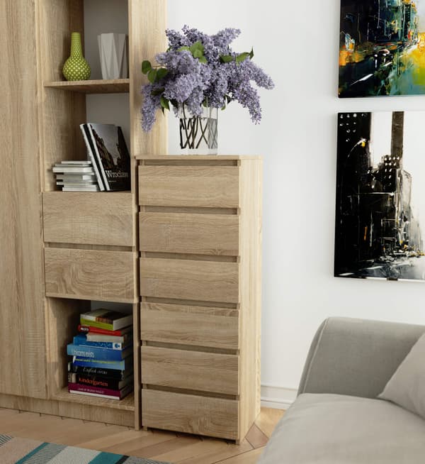 Akord Hög Byrå Vit 40X35X109
