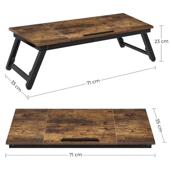 Leobert - Sidebord - Rustik Brun/Sort - 71X35X23 Cm