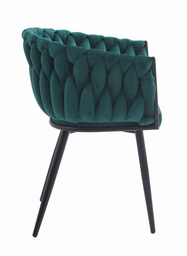 Orion Stol I Grön Sammet (2-Pack)