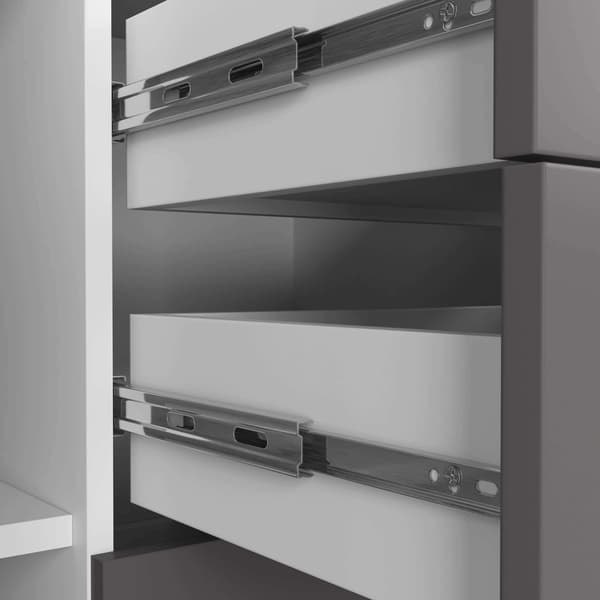 Akord Kommode Hvid/Grå Grafit 35X110X85
