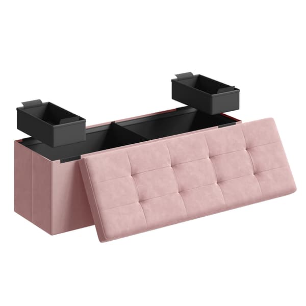 Leobert - Puff - Pastelrosa - 110X38X38 Cm