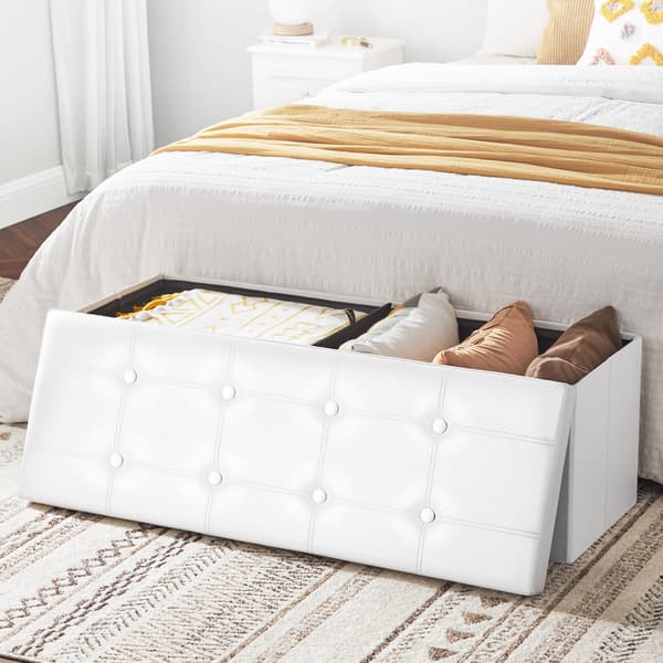 Leobert - Puff - Vit - 110X38X38 Cm