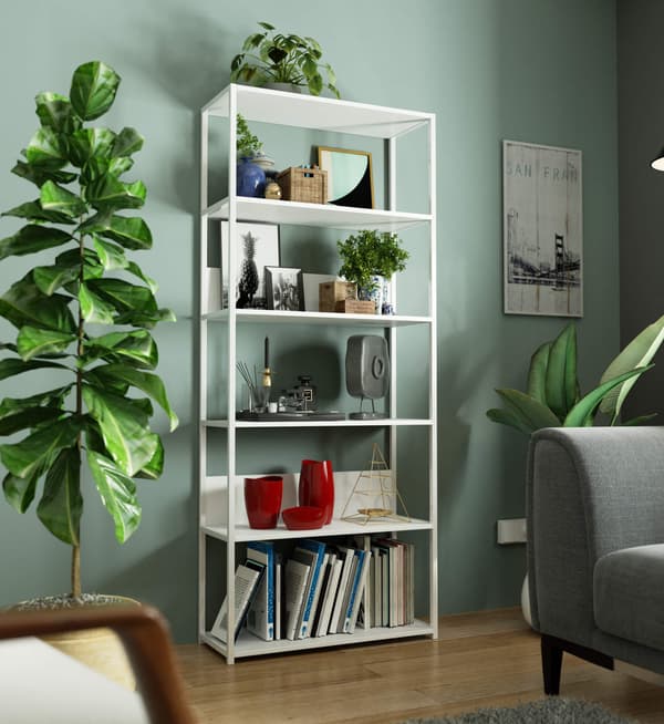 Akord Metalskænk Loft Hvid 80x32x192