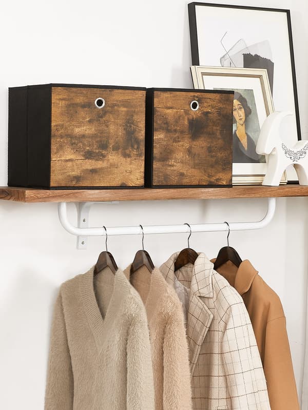 Leobert - Organizer - Rustik Brun/Sort - 30X30X30 Cm