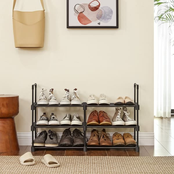 Leobert - Skoskab - Sort - 45X30X106 Cm