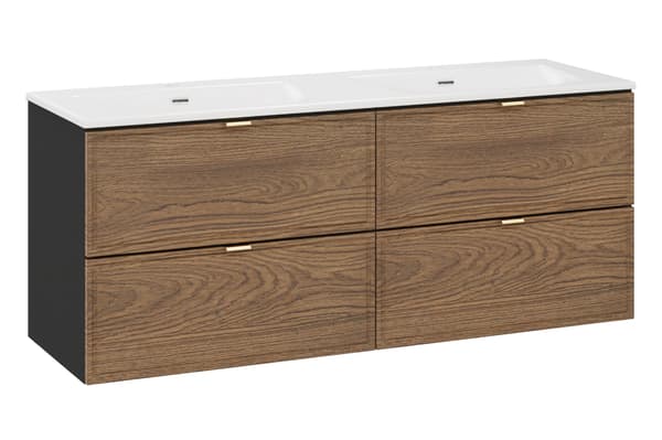 Badrumsmöbelset 120 Cm Med Integrerat Tvättställ - Sky