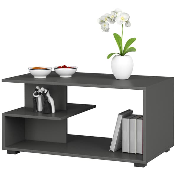 Akord Soffbord Furu Grå Högglans 90X51X45