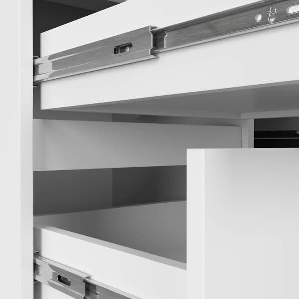 Akord B20 hjørnecomputerskrivebord, venstrevendt, hvid