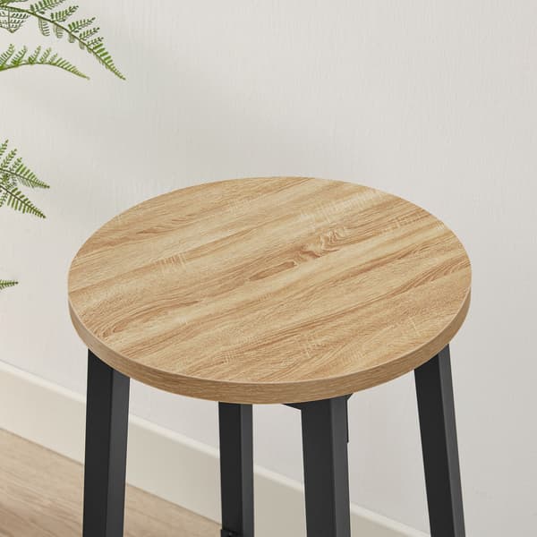Barpall I Sonomaek Med Svarta Ben