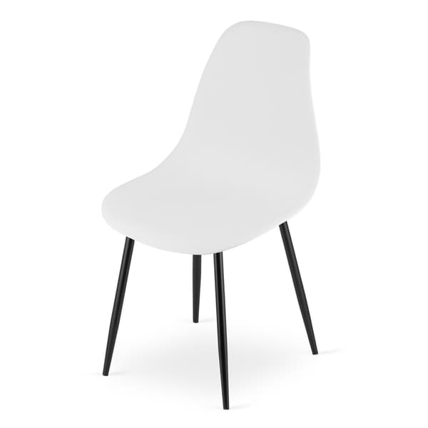Leobert - Stol - Wat - Hvid/Sorte Ben - 46X51X84 Cm